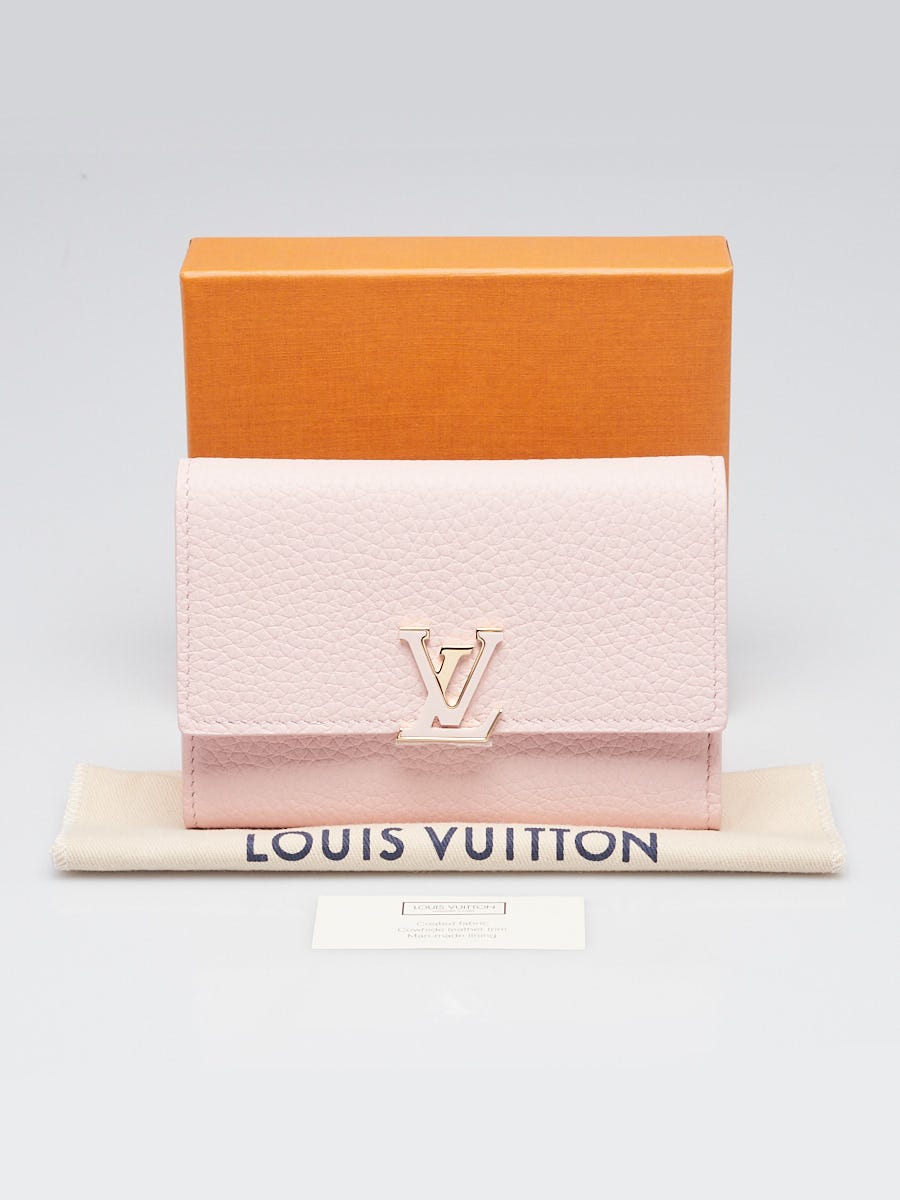 Louis Vuitton Sweet Pink Taurillon Leather Capucines Compact Wallet