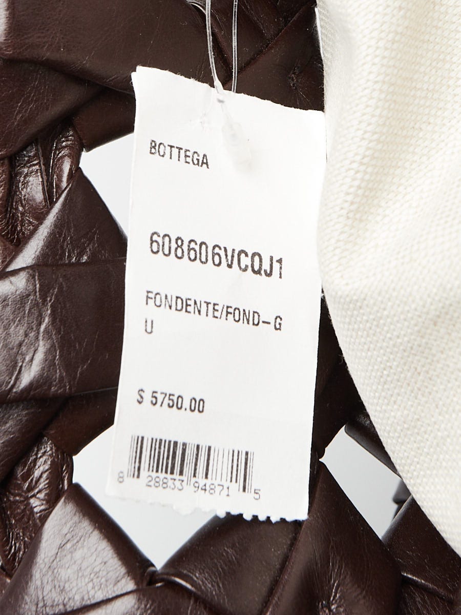 Bottega Veneta Fondent Brown Woven Leather Window Tote Bag