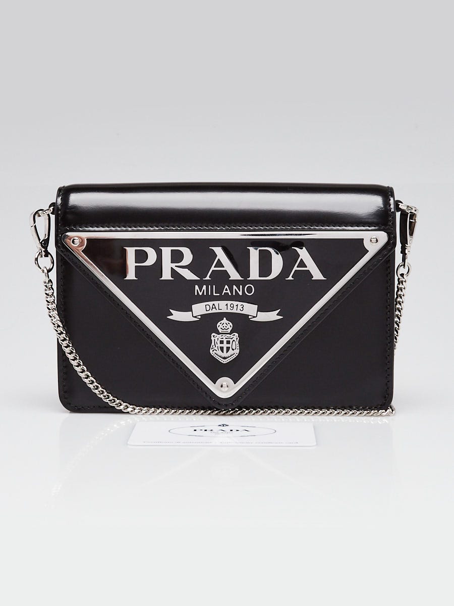 PRADA ボディバッグ 三角プレート ロゴ金具 キャンバス PRADA - プラダ 三角ロゴプレート ボディバッグ ウエストバッグ