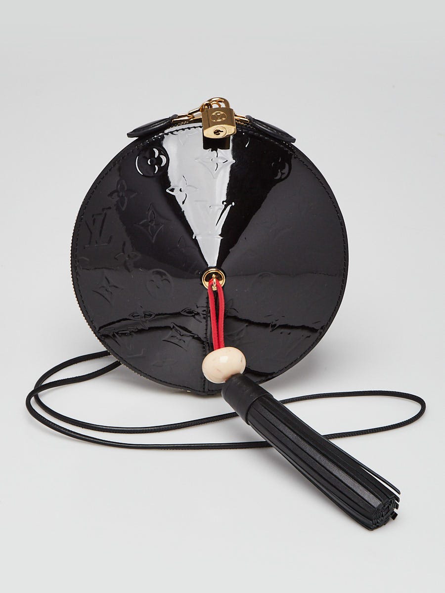 Louis Vuitton オープントゥ パンプス ビジュー Louis Vuitton Black Monogram Vernis Toupie Bag | Yoogi's Closet