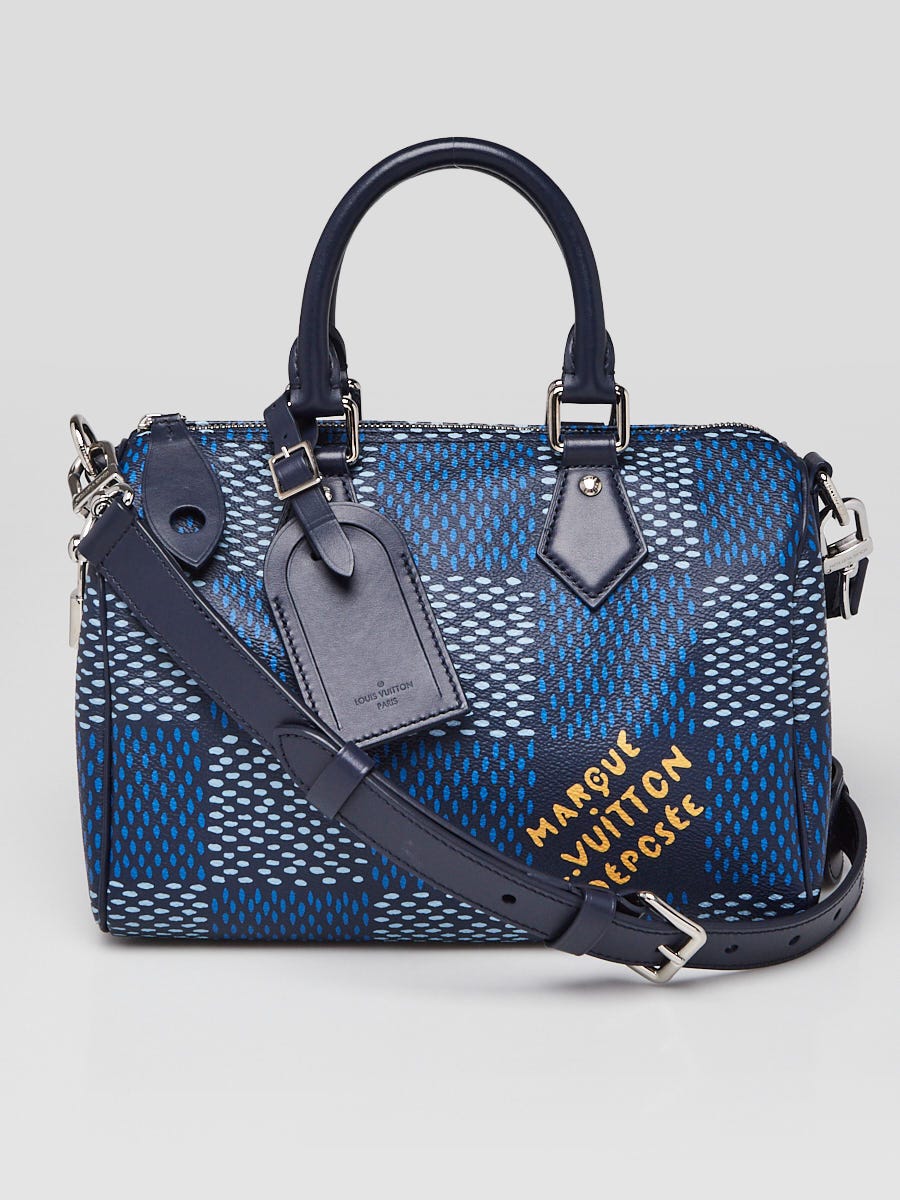Louis Vuitton Blue Damier Heritage Canvas Speedy Bandouliere 25
