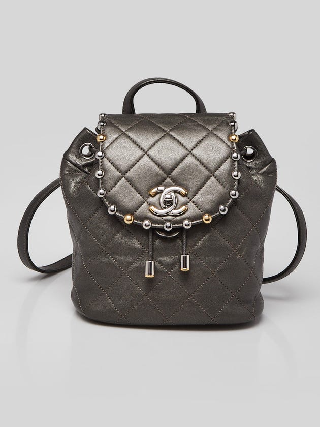 chanel quilted mini backpack Black Lambskin Urban Spirit Date Code Chanel 23p pink mini Backpack