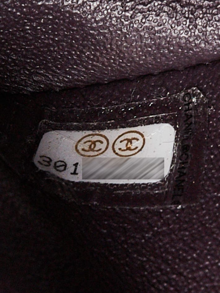 Chanel Dark Purple Quilted Lambskin Leather Classic Medium Double