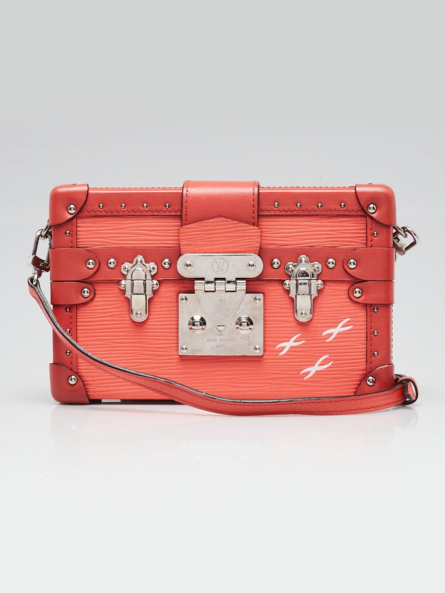 Louis Vuitton Coral Epi Leather Malletage Petite Malle Bag