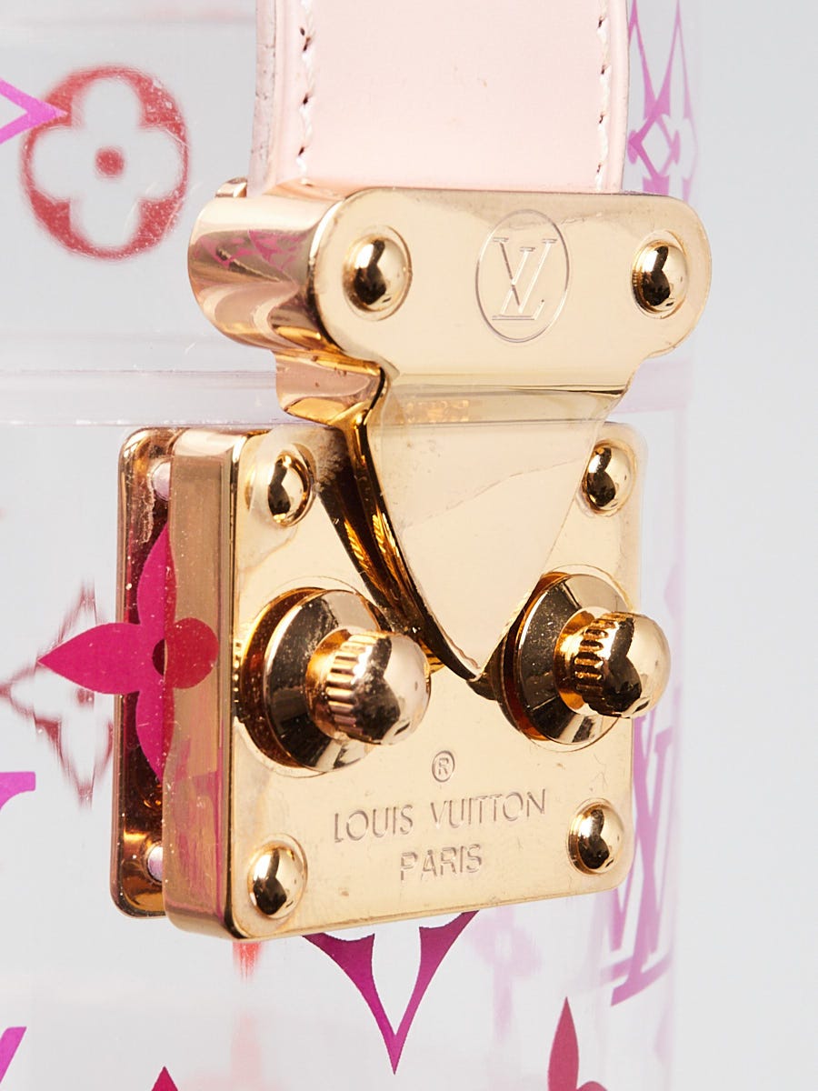 LOUIS VUITTON花柄 キューブ型ケース Louis Vuitton Transparent Rose Monogram Plexiglas Cube Scott Box
