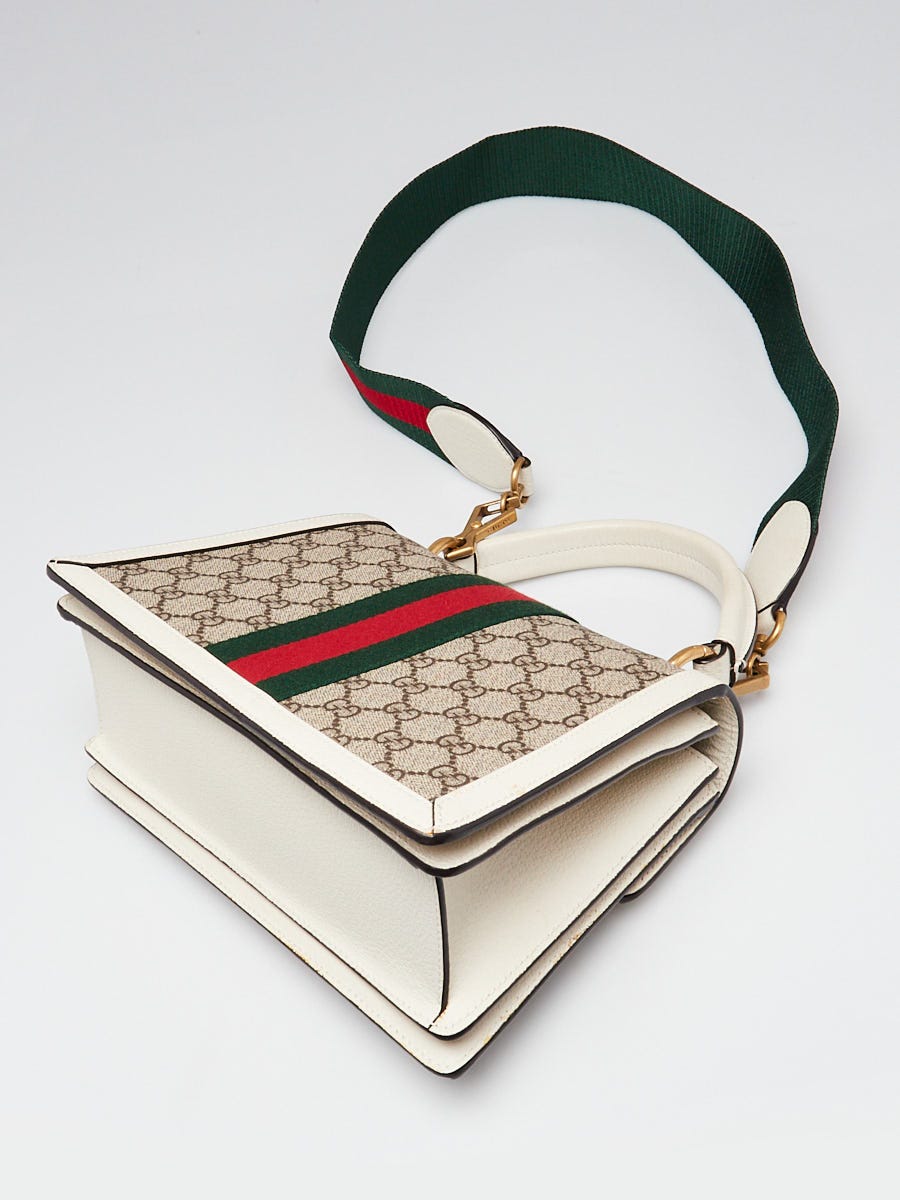 Gucci Beige/White GG Supreme Coated Canvas/Leather Queen Margaret