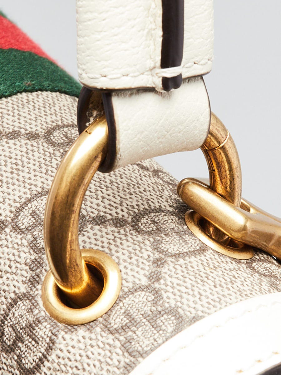 Gucci Beige/White GG Supreme Coated Canvas/Leather Queen Margaret