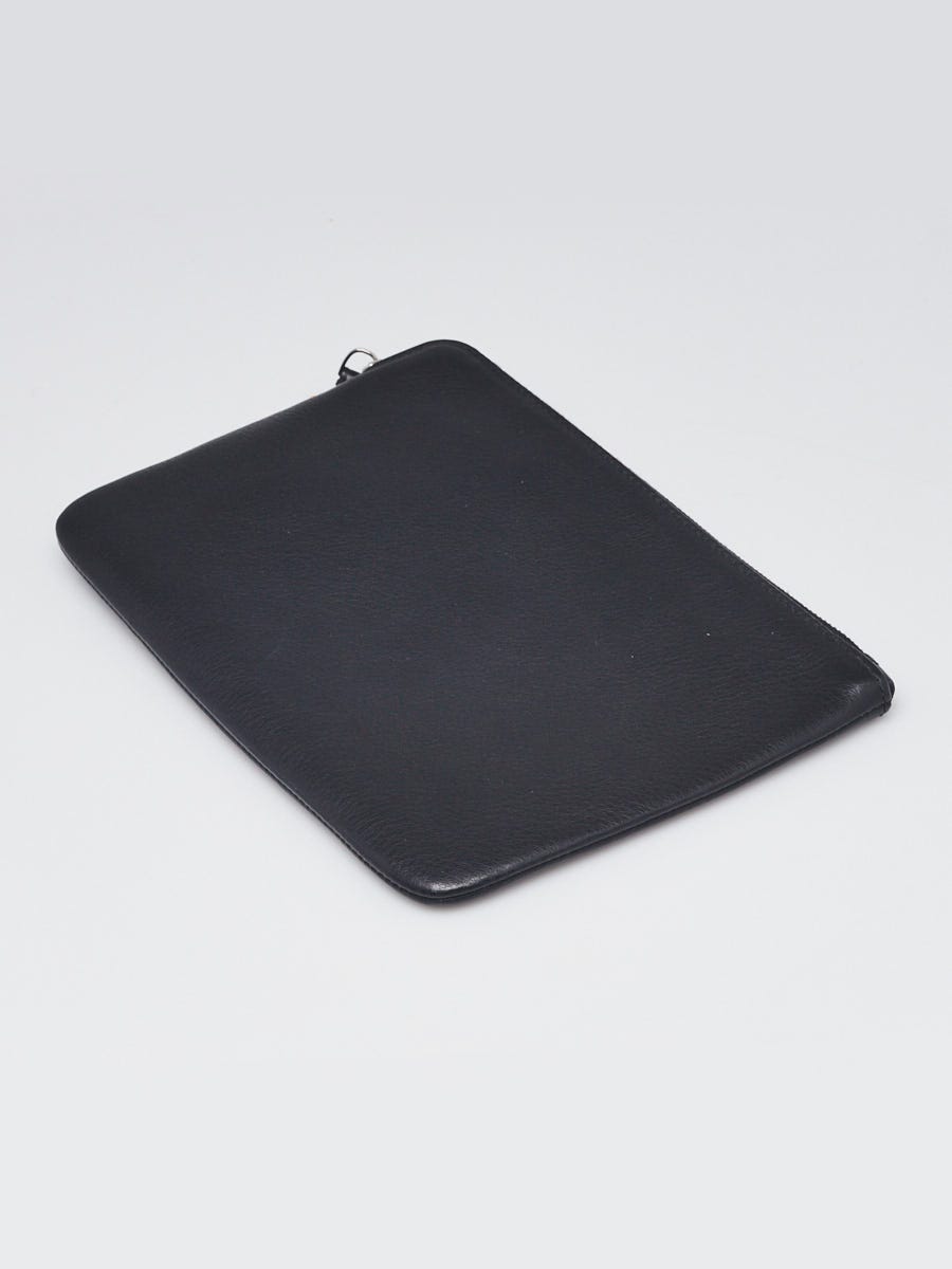 Balenciaga Black Leather Everyday Zip Pouch