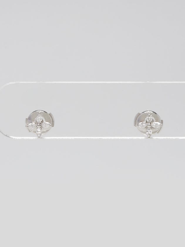 Tiffany & Co. Platinum and Diamond Victoria Flower Mini Stud Earrings