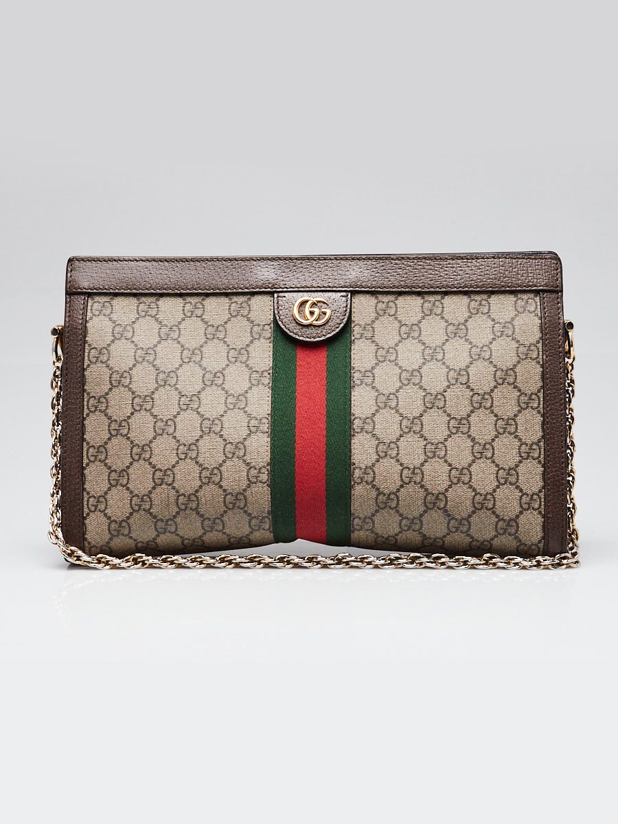 Gucci Beige/Ebony Supreme GG Coated Canvas Vintage Web Ophidia