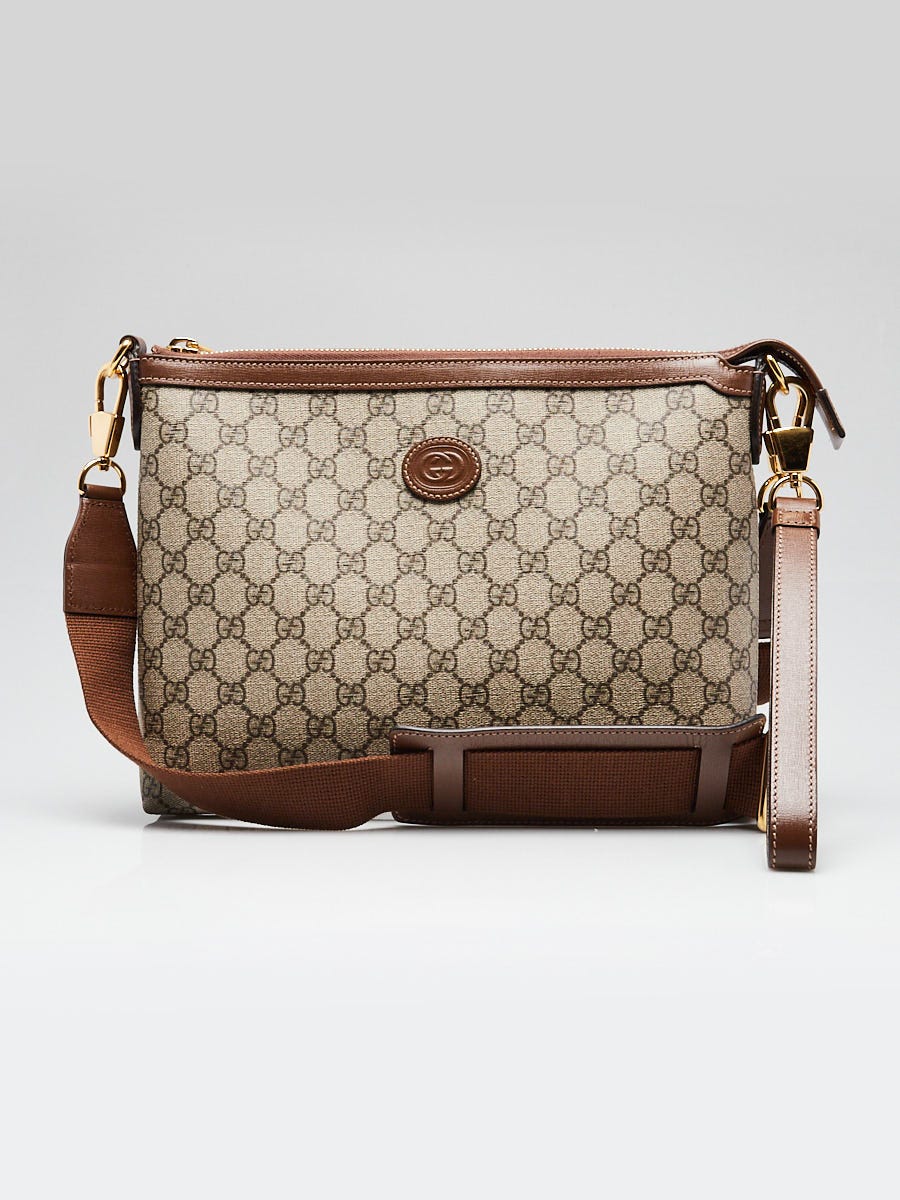 GUCCI　バック Gucci Beige/Ebony GG Coated Canvas/Leather Wristlet Crossbody Bag