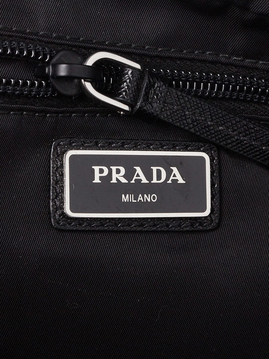 Prada Black Tessuto Nylon Logo Belt Bag 1BL010 | Yoogi's Closet