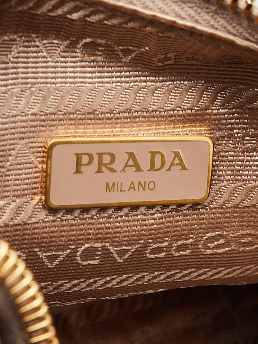 Prada Ninfea Saffiano Lux Leather 2005 Re-Edition Shoulder Bag
