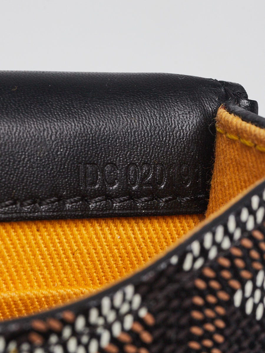Goyard Black Chevron Print Coated Canvas Mini Monte Carlo Wristlet