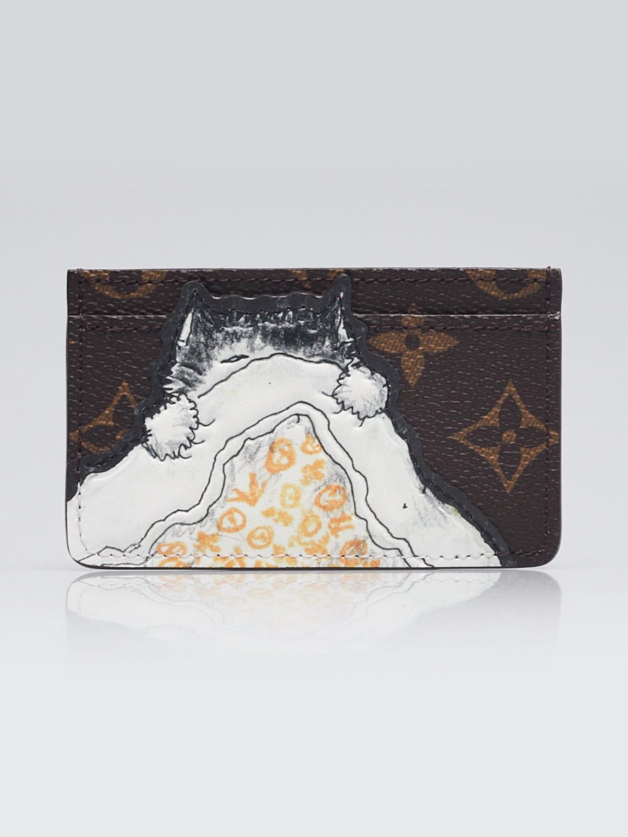 Louis Vuitton Limited Edition Monogram Canvas/Leather Cat Nap Card