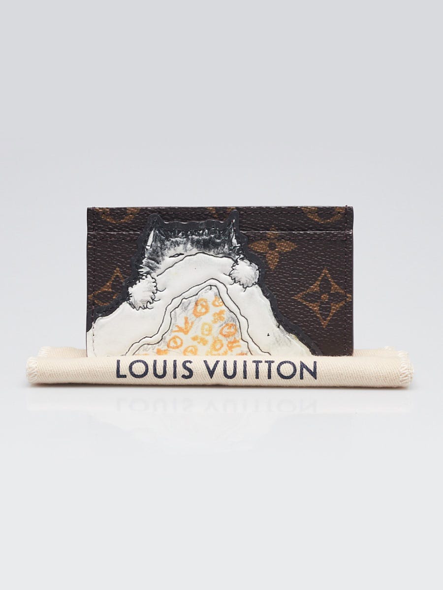 Louis Vuitton Limited Edition Monogram Canvas/Leather Cat Nap Card