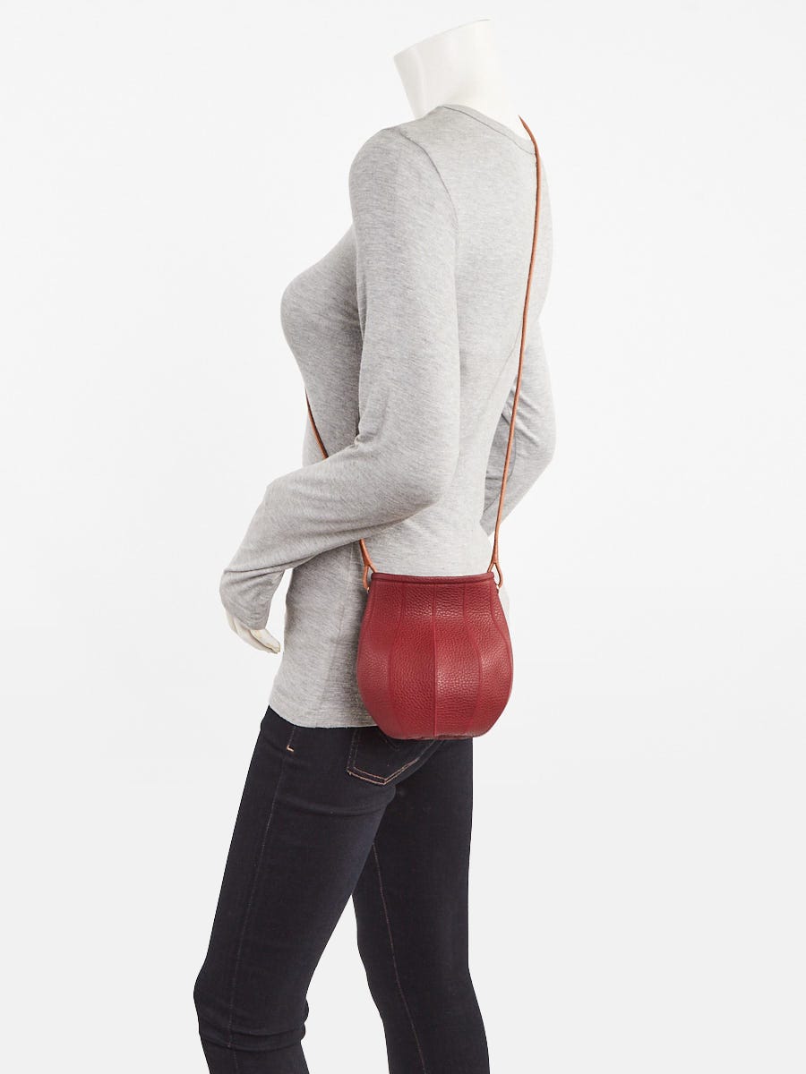 Hermes Rouge H/Barenia Faubourg Taurillon Calfskin Leather Bitter Apple Bag