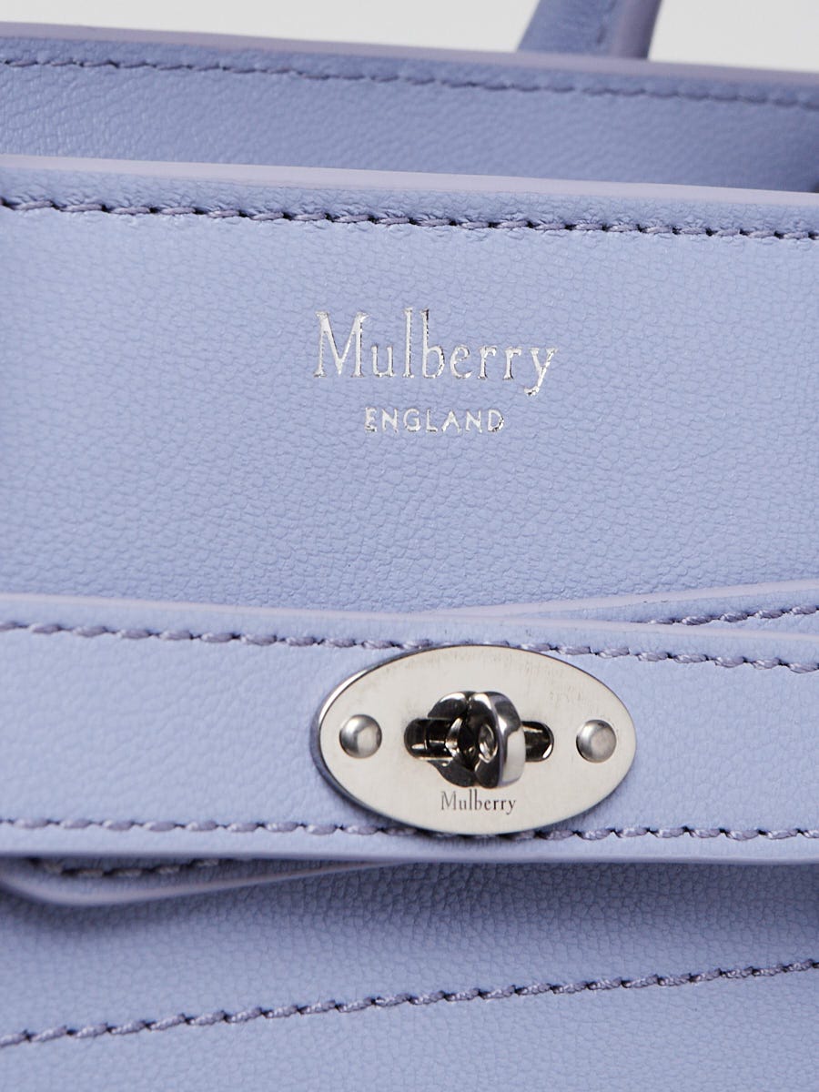 Mulberry Lilac Haze Classic Grain Leather Mini Zipped Bayswater