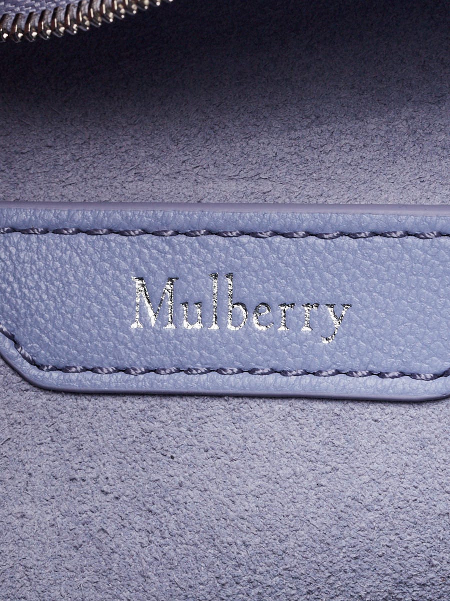 Mulberry Lilac Haze Classic Grain Leather Mini Zipped Bayswater