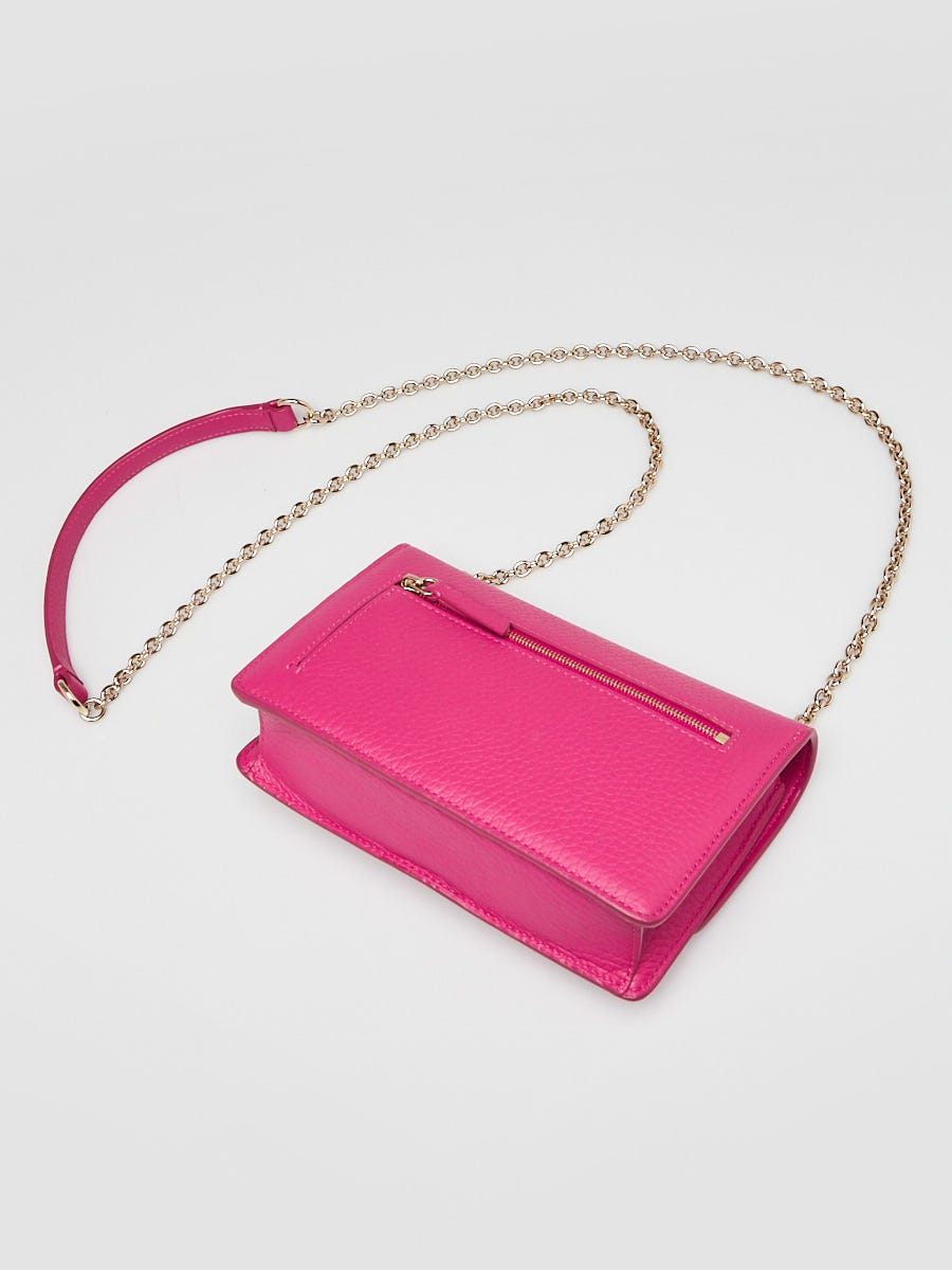 Mulberry Pink Heavy Grain Leather Small Darley Crossbody Bag