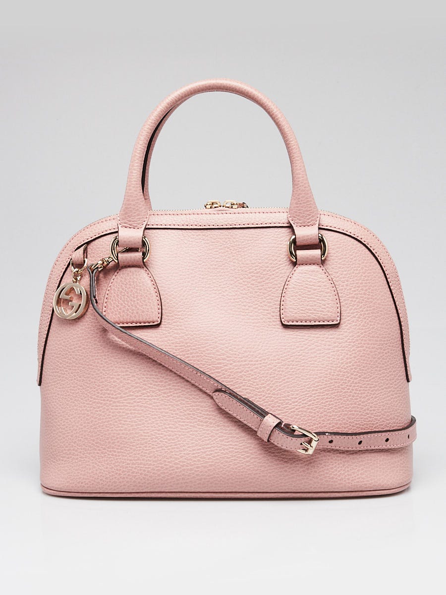 GUCCI ボディバッグ ピンク Gucci Pink Pebbled Leather Medium Dome Crossbody Bag | Yoogi's Closet