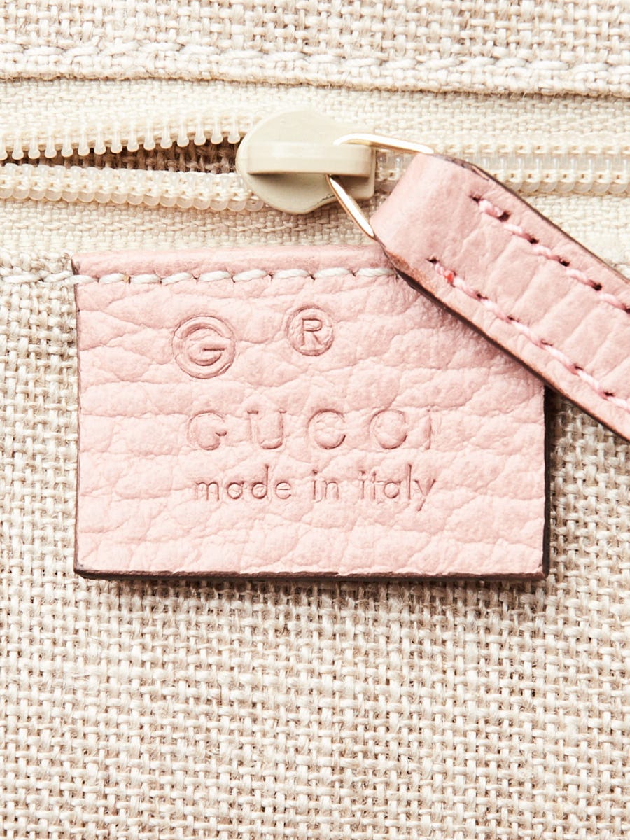 Gucci Pink Pebbled Leather Medium Dome Crossbody Bag | Yoogi's Closet