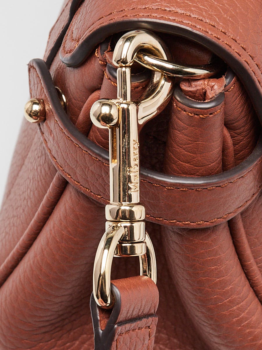 Mulberry Chestnut Heavy Grain Leather Mini Alexa Satchel Bag