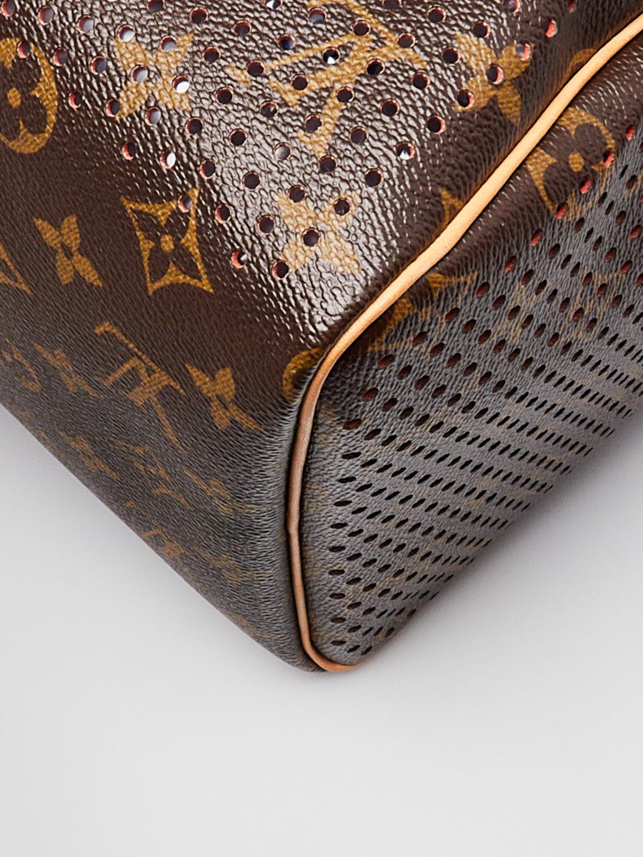 Louis Vuitton Limited Edition Orange Monogram Perforated Speedy 30