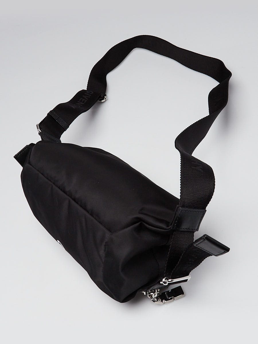Givenchy Black Printed Nylon Logo G-Zip Bum Bag | Yoogi's Closet