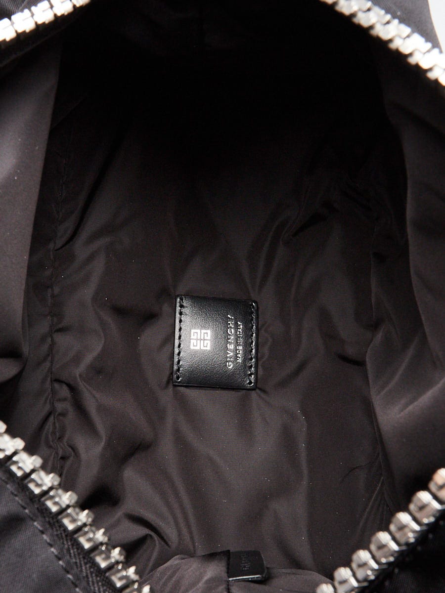Givenchy Black Printed Nylon Logo G-Zip Bum Bag | Yoogi's Closet