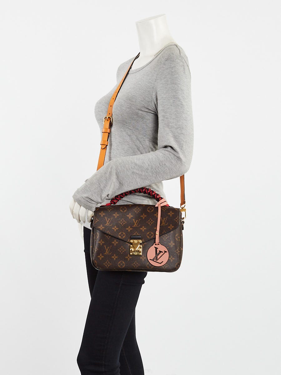 Louis Vuitton Monogram Canvas Braided Handle Pochette Metis Bag