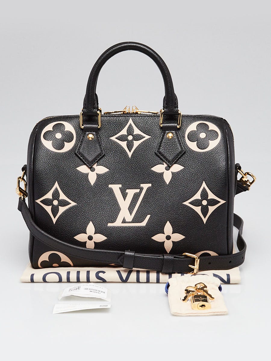 Louis Vuitton Bi-Color Black/Cream Monogram Empreinte Leather