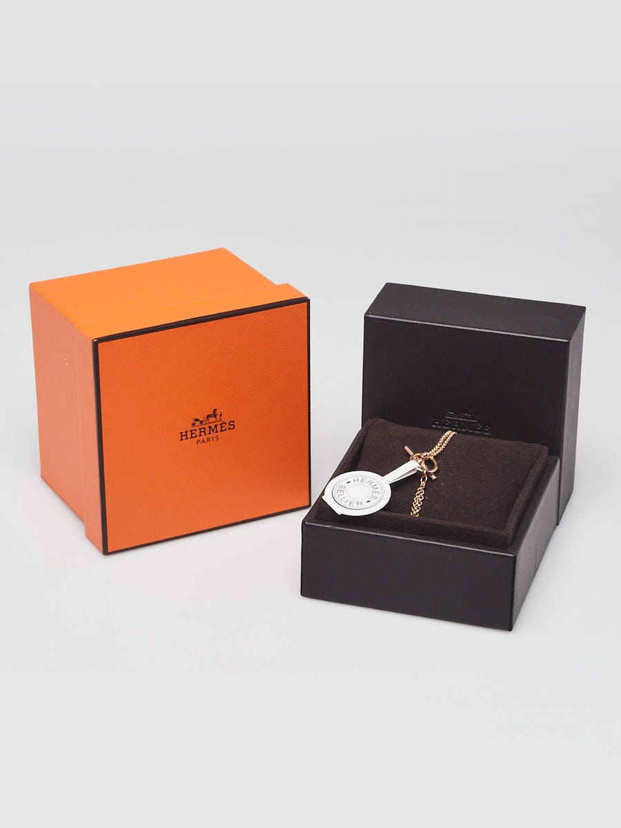 Hermes 18k Rose Gold and Diamond Clou d'H Bracelet