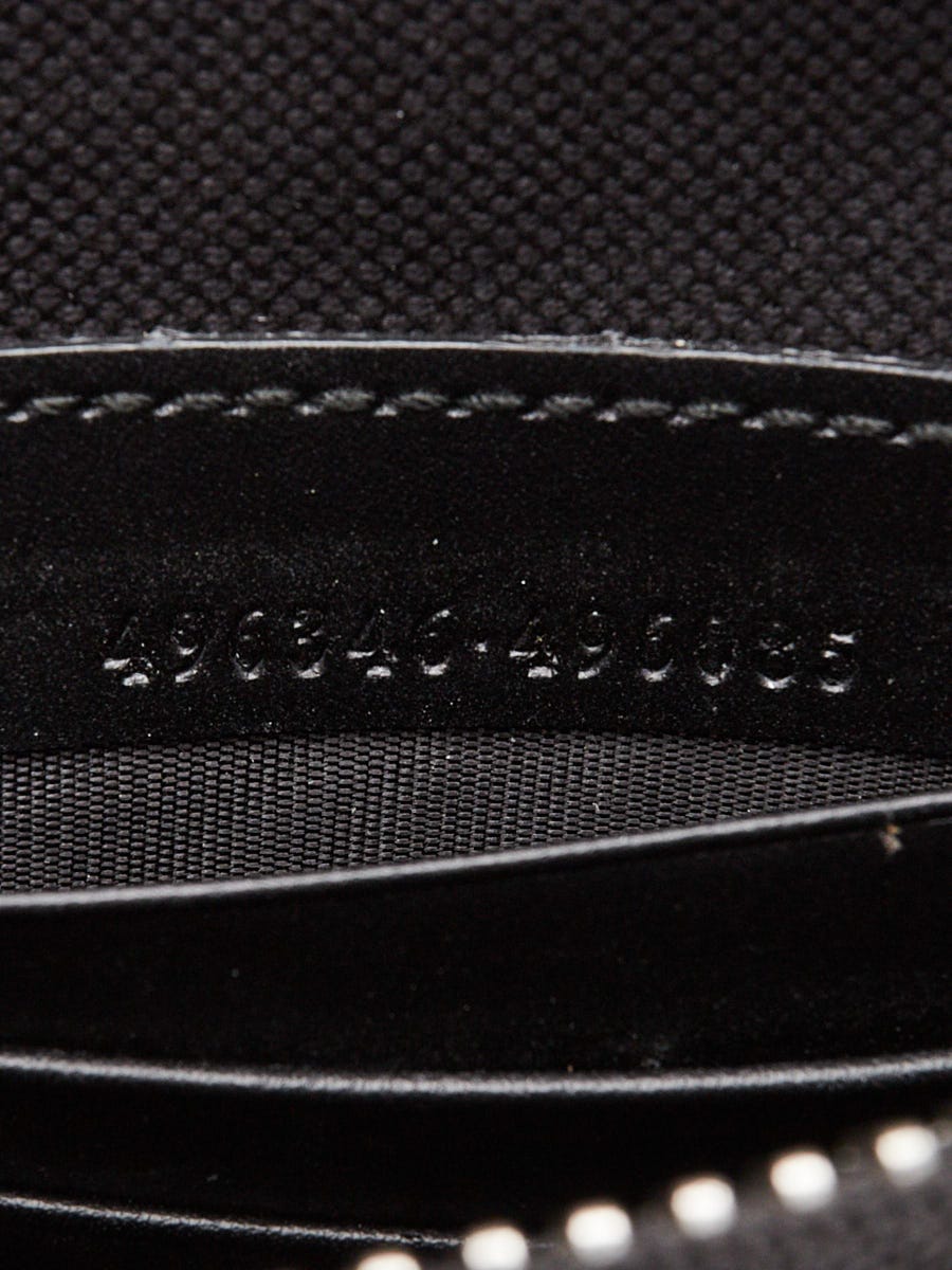 Gucci Black/Grey GG Supreme Canvas Night Courrier Zip Clutch Bag