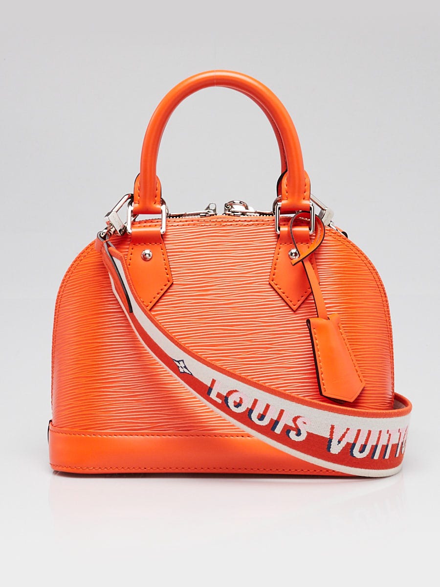 Louis Vuitton Orange Minnesota Epi Leather Alma BB w/ Jacquard