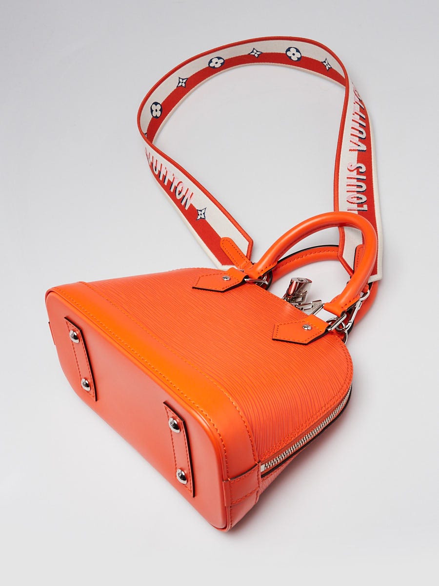 Louis Vuitton Orange Minnesota Epi Leather Alma BB w/ Jacquard