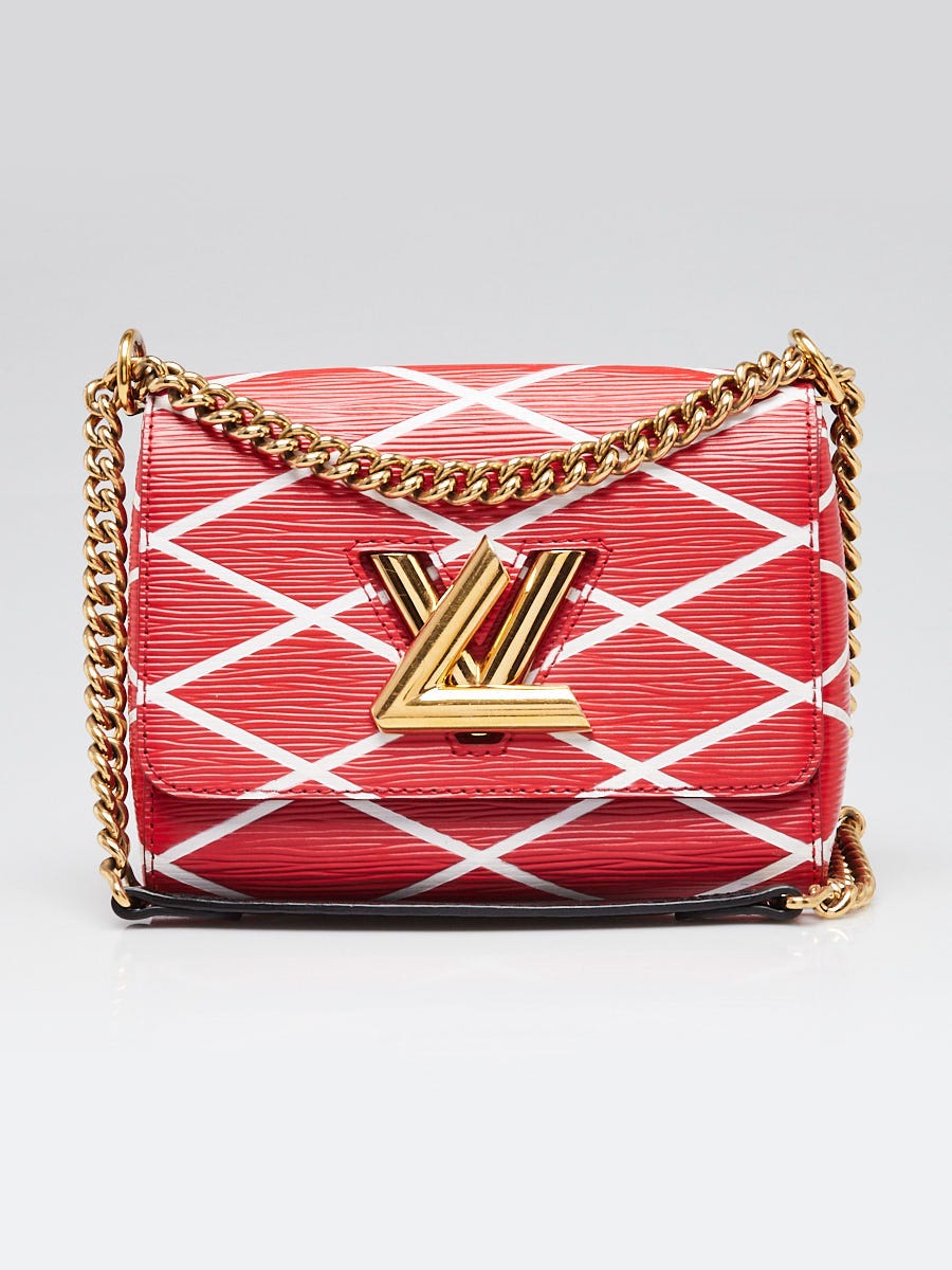 Louis Vuitton Rouge Malletage Epi Leather Twist Bag | Yoogi's Closet