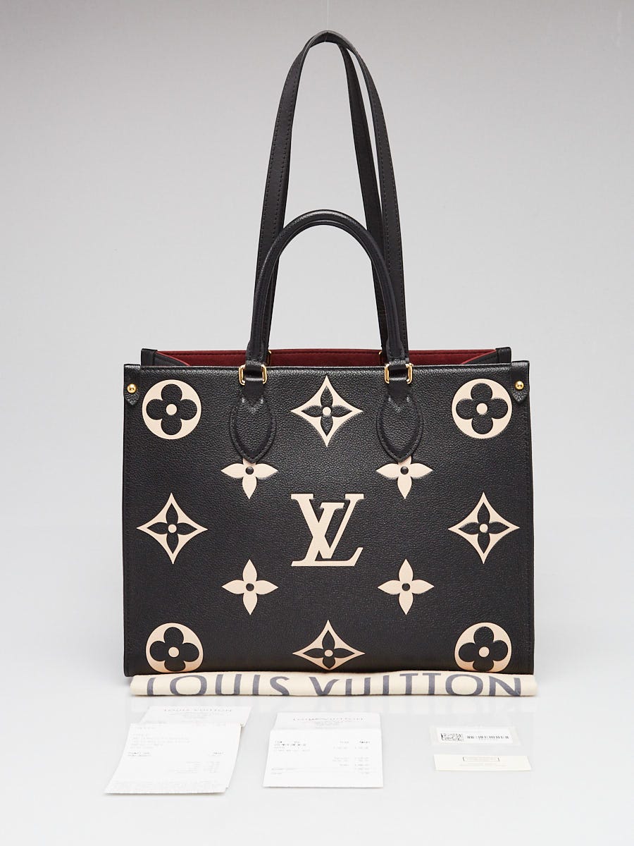 Louis Vuitton Bi-Color Black/Cream Monogram Empreinte Leather
