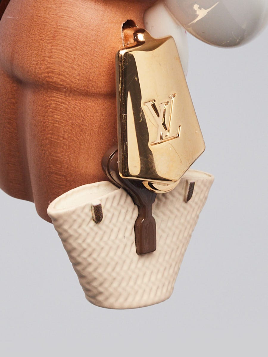 Louis Vuitton Pink Resin and Pear Wood Vivienne Summer Key Holder