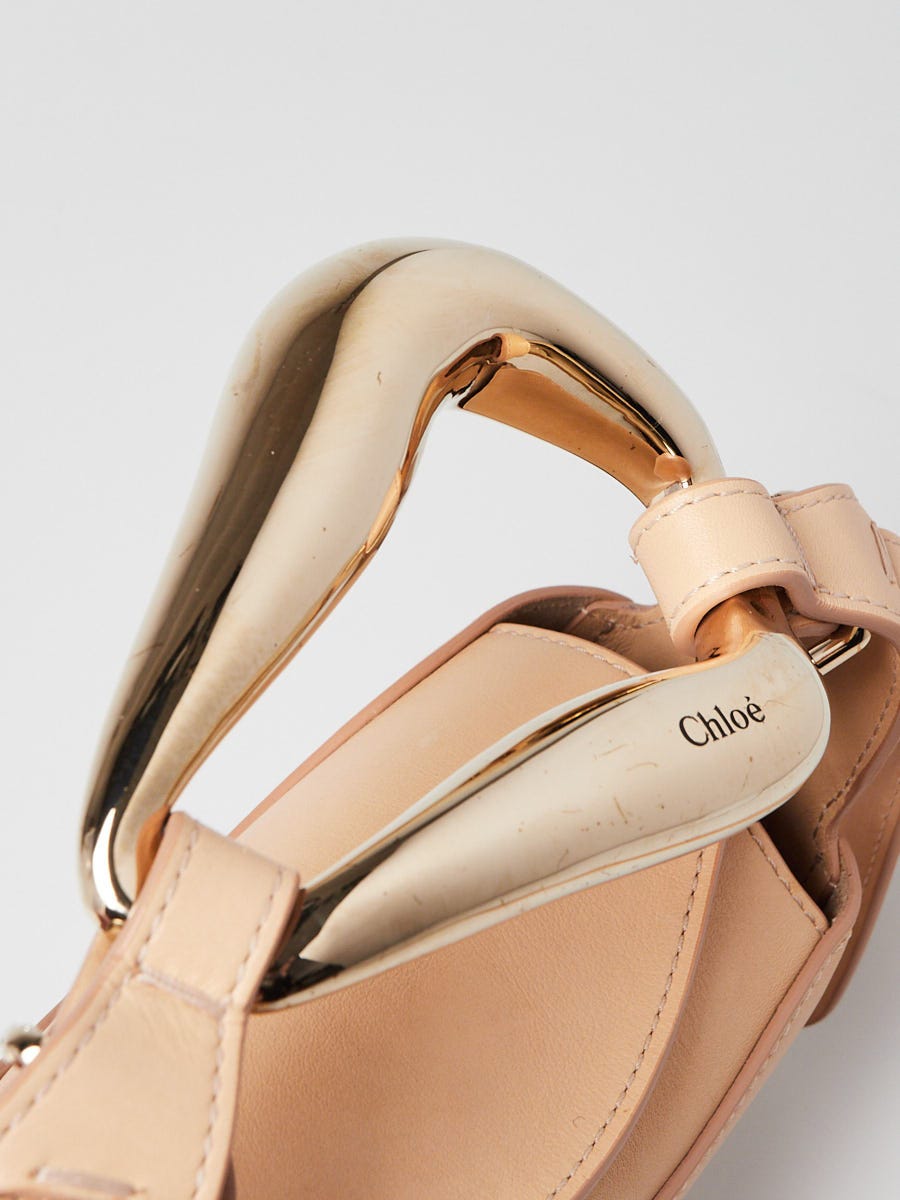 Chloe Classic Tobacco Leather Small Kiss Crossbody Bag | Yoogi's
