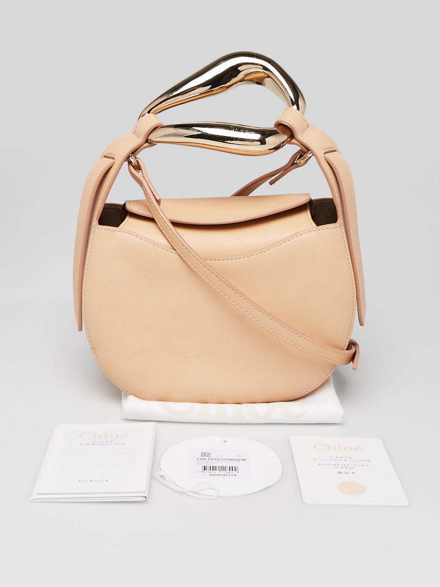Chloe Classic Tobacco Leather Small Kiss Crossbody Bag | Yoogi's