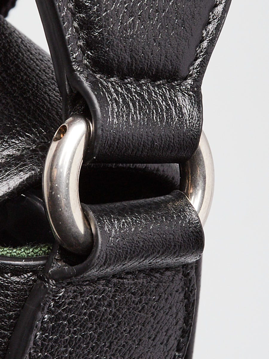Gucci Black Pebbled Leather Ophidia Medium Messenger Bag | Yoogi's
