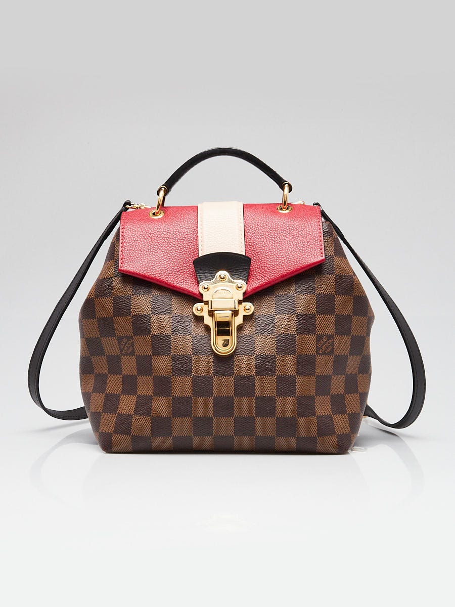 Louis Vuitton Red Damier Canvas Clapton Backpack Bag | Yoogi's Closet