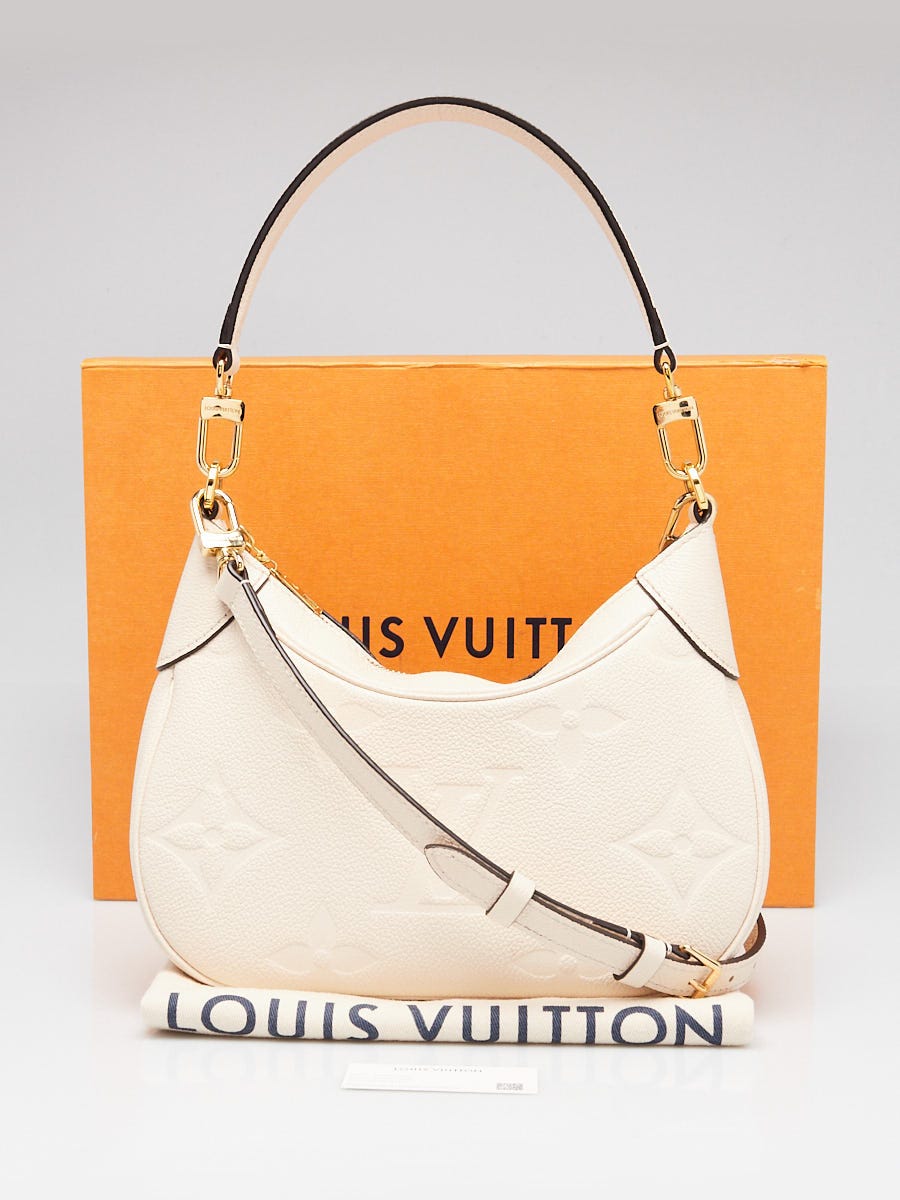 Louis Vuitton Cream Monogram Empreinte Bagatelle Bag | Yoogi's Closet