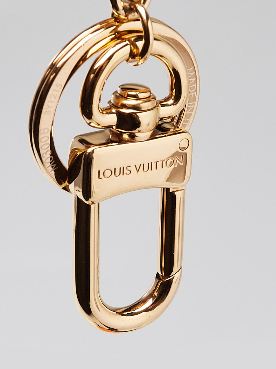 Louis Vuitton ストラップ チャーム 7710 Louis Vuitton Goldtone Metal Lipstick Key Chain Bag Charm