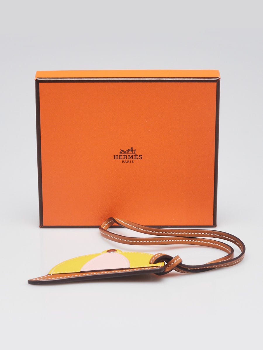 Hermes Natural Sable/Jaune De Naples/Rose Sakura Leather Paddock