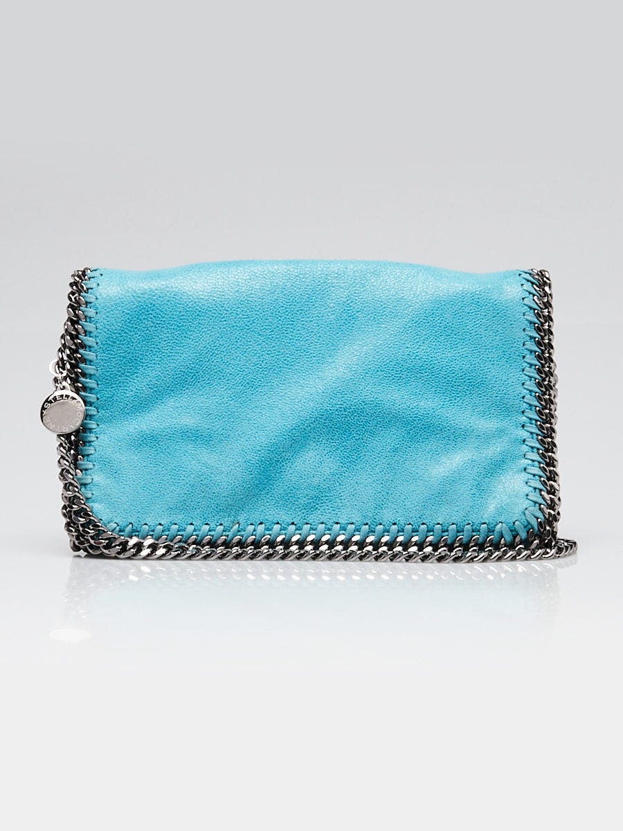 Stella McCartney Light Blue Shaggy Dear Faux Leather Mini