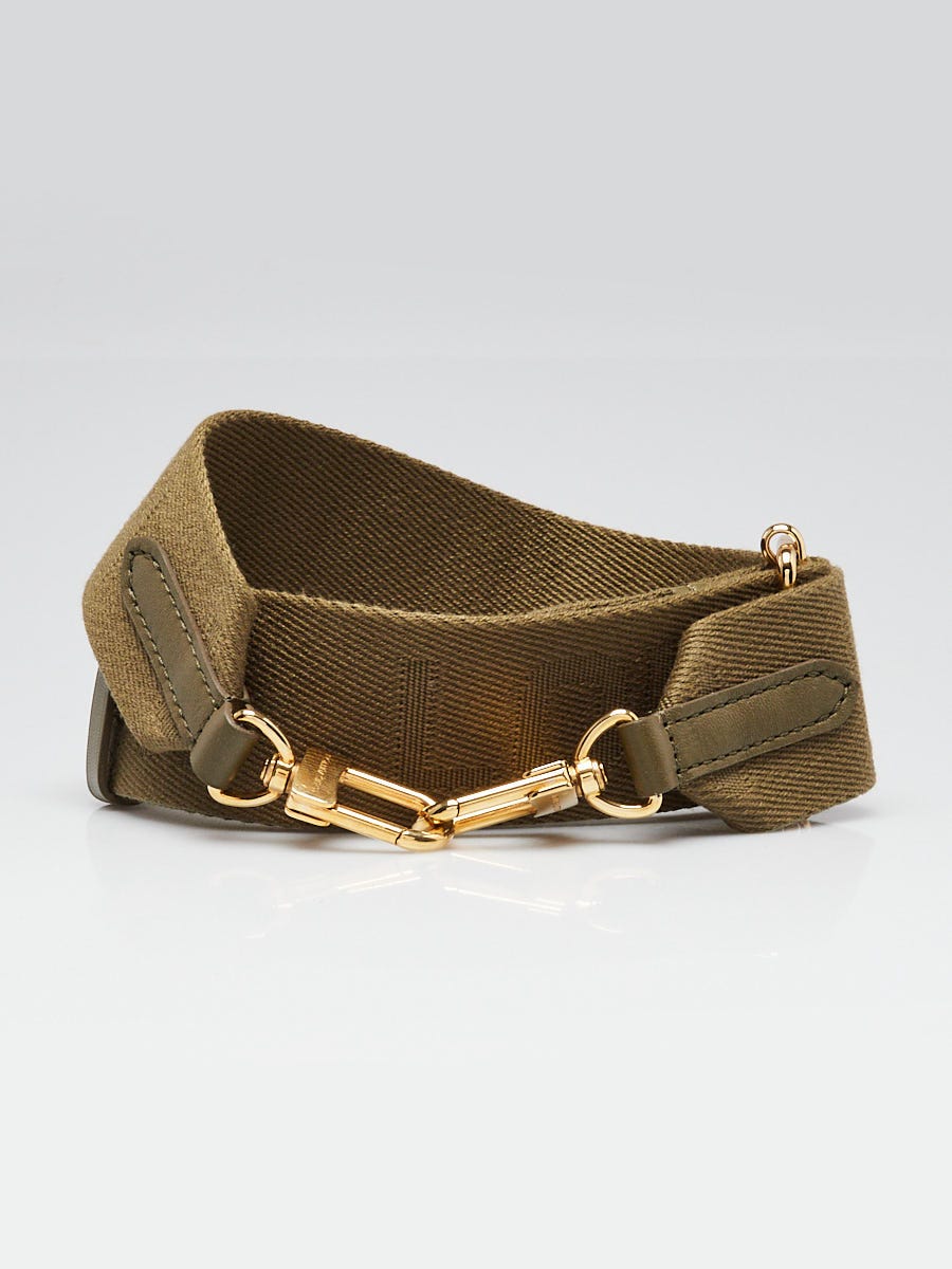Louis Vuitton Khaki Green Jacquard Canvas Coussin Shoulder Strap