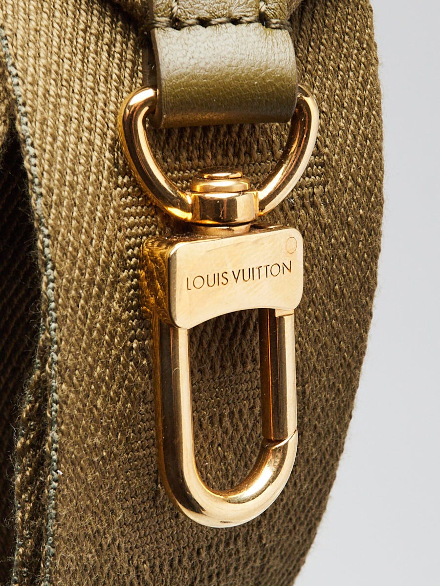 Louis Vuitton Khaki Green Jacquard Canvas Coussin Shoulder Strap