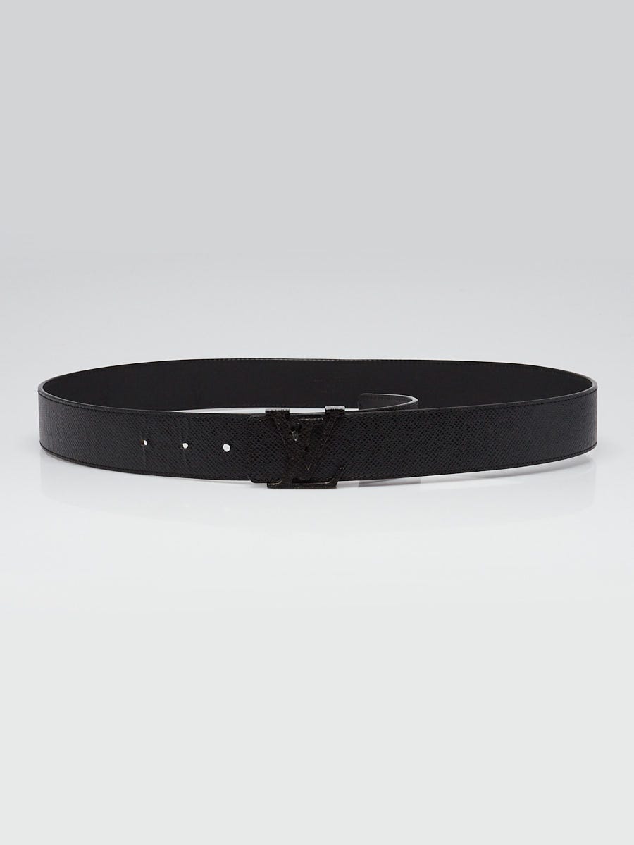 Louis Vuitton Ardoise Taiga Leather Initiales Belt Size 100/40